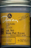 Duncan Ceramic Glaze - Beanpot Brown
